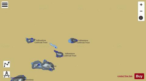 Kookoo Lake depth contour Map - i-Boating App