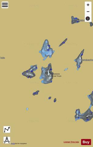 Cloverleaf Lake #223 depth contour Map - i-Boating App