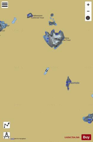 Unnamed Lake #206 depth contour Map - i-Boating App