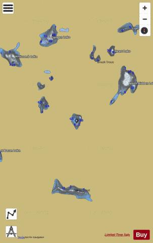 Heidi Lake depth contour Map - i-Boating App