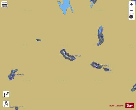 Cladocera Lake depth contour Map - i-Boating App