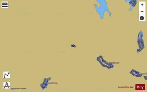 Unnamed Lake #193 depth contour Map - i-Boating App