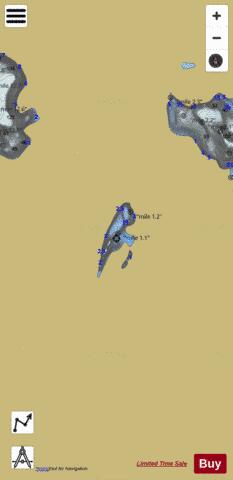 Estelle Lake depth contour Map - i-Boating App