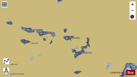 Robble Lake depth contour Map - i-Boating App