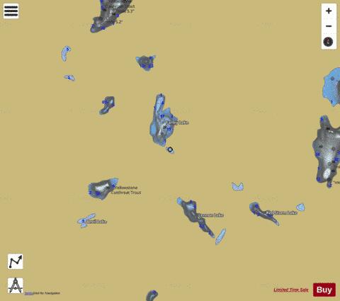 Farley Lake depth contour Map - i-Boating App