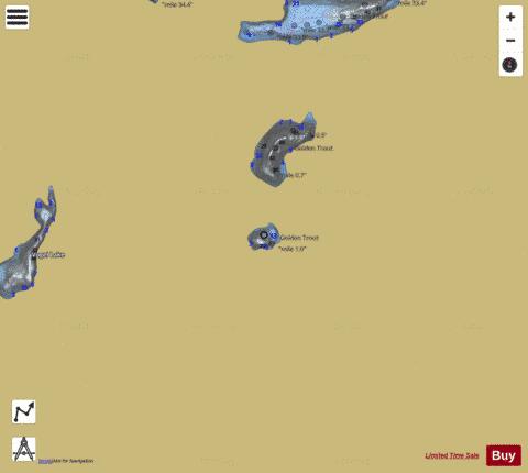 Scat Lake depth contour Map - i-Boating App