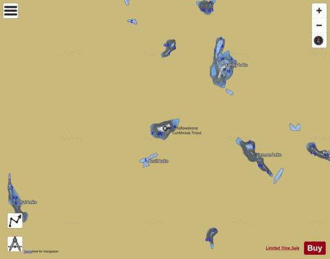 Fritter Lake depth contour Map - i-Boating App