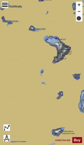 Unnamed Lake #141 depth contour Map - i-Boating App