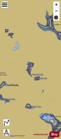 Planaria Lake depth contour Map - i-Boating App