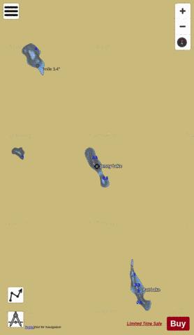 Jenny Lake depth contour Map - i-Boating App