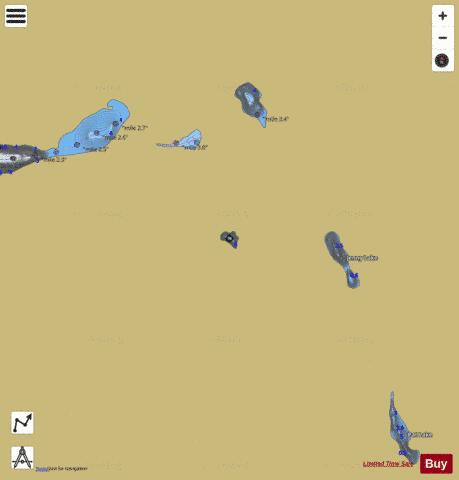 Unnamed Lake #143 depth contour Map - i-Boating App