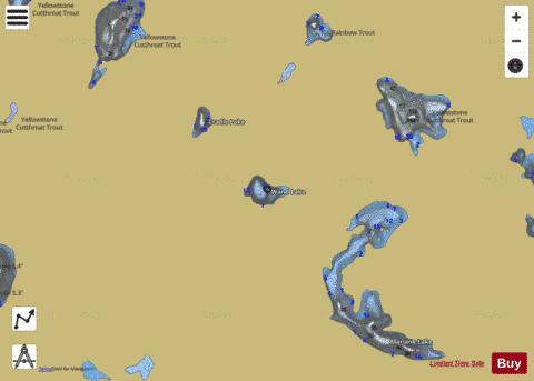 Wand Lake (Amphitheater Lake) depth contour Map - i-Boating App