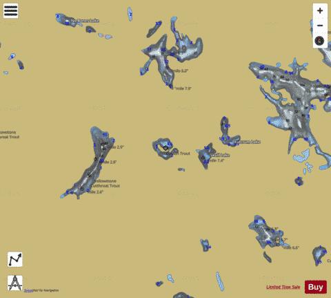 Picasso Lake depth contour Map - i-Boating App