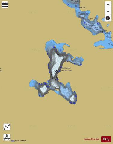 Rock Island Lake depth contour Map - i-Boating App