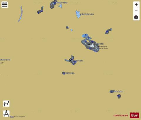 Sedge Lake depth contour Map - i-Boating App