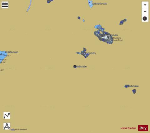 Dollar Lake depth contour Map - i-Boating App