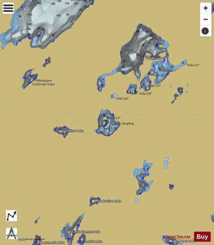 Lone Elk Lake depth contour Map - i-Boating App