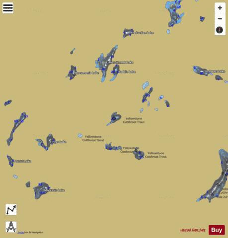 Stash Lake depth contour Map - i-Boating App