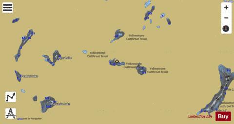 Weasel Lake depth contour Map - i-Boating App