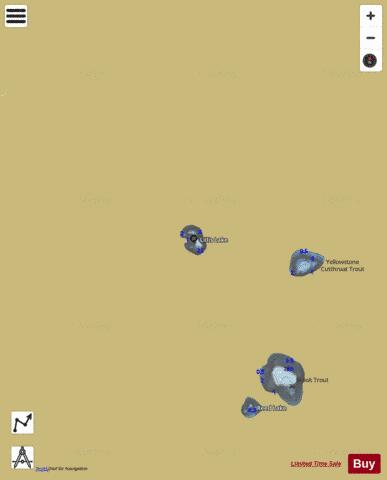 Lillis Lake depth contour Map - i-Boating App