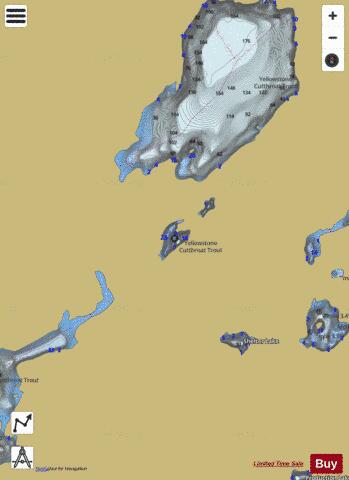 Unnamed Lake #33 depth contour Map - i-Boating App