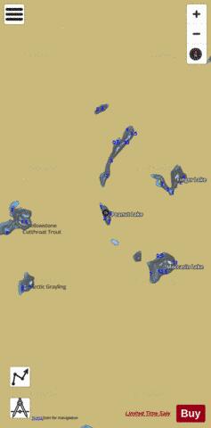 Peanut Lake depth contour Map - i-Boating App