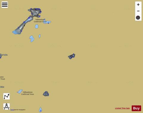 Unnamed Lake depth contour Map - i-Boating App