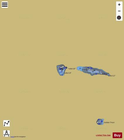 Lake Surrender depth contour Map - i-Boating App