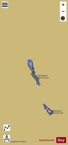 Narrow Escape Lake depth contour Map - i-Boating App
