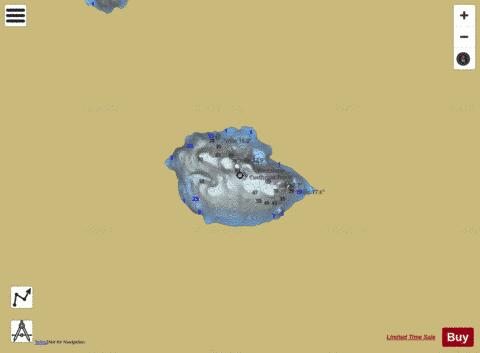 Boulder Lake depth contour Map - i-Boating App