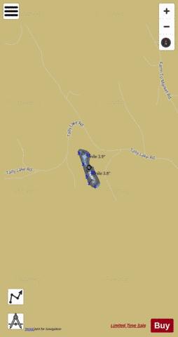Hanson-doyle Lake depth contour Map - i-Boating App