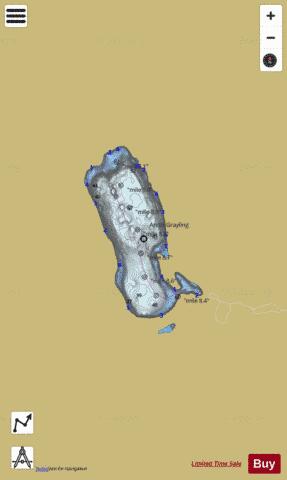 Mussigbrod Lake depth contour Map - i-Boating App