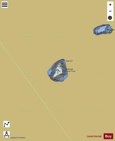 Cliff Lake depth contour Map - i-Boating App