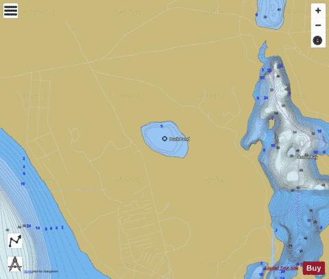 Duck Pond depth contour Map - i-Boating App