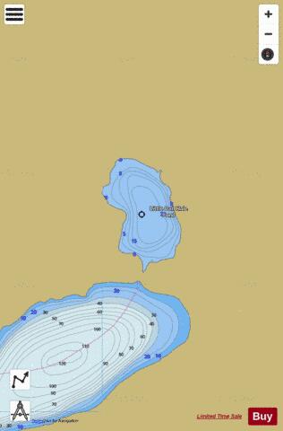 Little Dan Hole Pond depth contour Map - i-Boating App