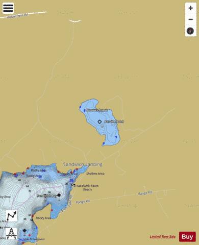 Barville Pond depth contour Map - i-Boating App