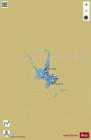 Lake Elmer depth contour Map - i-Boating App