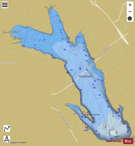 Bardwell depth contour Map - i-Boating App