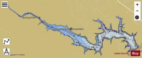 Georgetown depth contour Map - i-Boating App