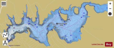 HoustonCounty depth contour Map - i-Boating App