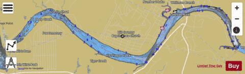 MarbleFalls depth contour Map - i-Boating App