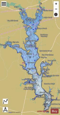 Palestine depth contour Map - i-Boating App