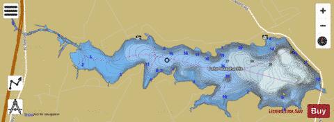 Waxahachie depth contour Map - i-Boating App