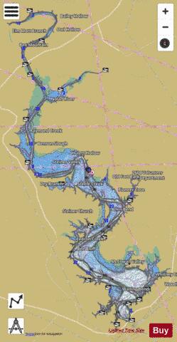Whitney depth contour Map - i-Boating App