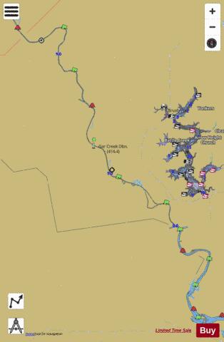 Arkansas River mile 376 to mile 444 Marine Chart - Nautical Charts App