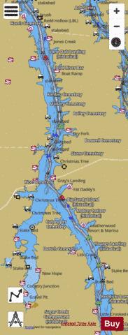 Tennessee River mile 47 to mile 85 Marine Chart - Nautical Charts App