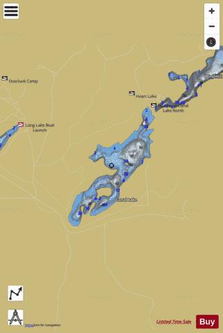 Canal Lake depth contour Map - i-Boating App