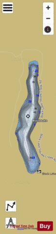 Black Lake depth contour Map - i-Boating App