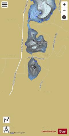 Sherry Lake depth contour Map - i-Boating App