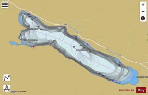 Lake Wenatchee depth contour Map - i-Boating App